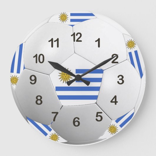 Wall Clock Uruguay Große Wanduhr (Vorderseite)