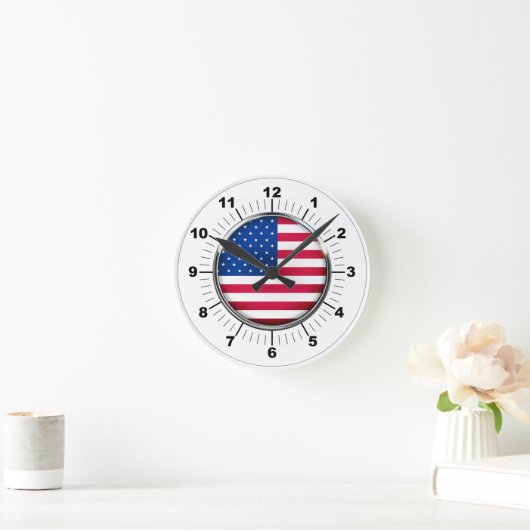 Wall-Clock, USA 8" Rund-Acryl Runde Wanduhr (Zuhause)