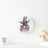 Wall Clock – Victory Peace & Love Pop-Art Design Runde Wanduhr (Zuhause)