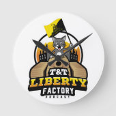 Wall Clock von T&T Liberty Factory Runde Wanduhr (Vorderseite)