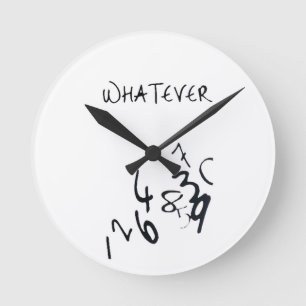 Wall Clock - whatever Runde Wanduhr