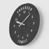 Wall Clock with Family Name Große Wanduhr (Winkel)