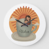 Wall Clock - Wurzeln eines Traums: Wert Große Wanduhr (Vorderseite)