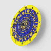 Wall Clock - Zodiac Runde Wanduhr (Winkel)