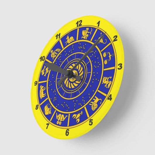Wall Clock - Zodiac Runde Wanduhr (Winkel)