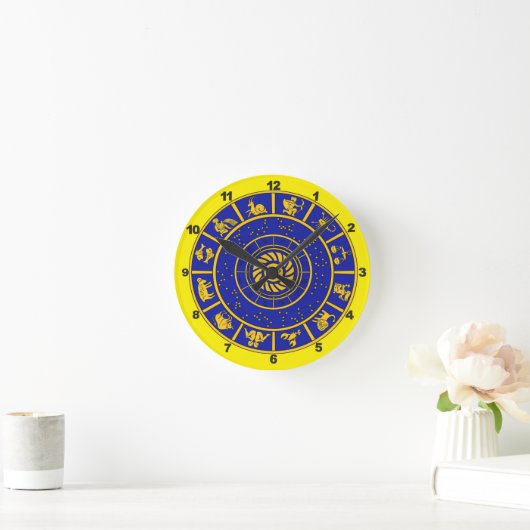 Wall Clock - Zodiac Runde Wanduhr (Zuhause)