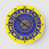 Wall Clock - Zodiac Runde Wanduhr (Vorderseite)