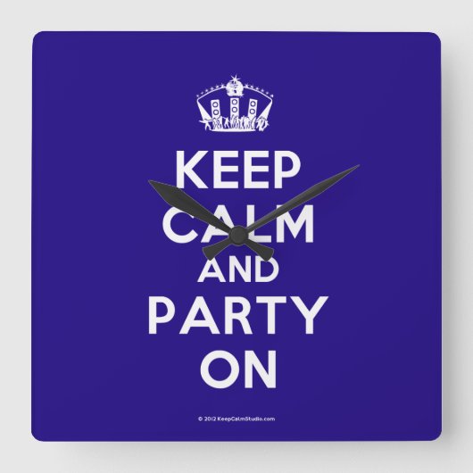 Wall Clocks Quadratische Wanduhr (Vorderseite)