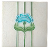 Wall Deco Art Nouveau Vintag Antique Peranakan Fliese (Vorderseite)