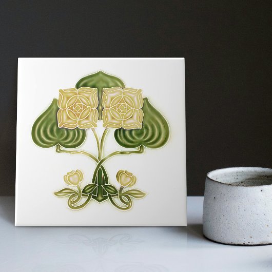 Wall Deco Art Nouveau Vintag Antique Peranakan Fliese