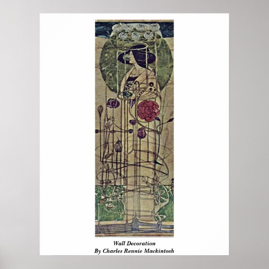 Wall Decoration von Charles Rennie Mackintosh Poster (Vorne)