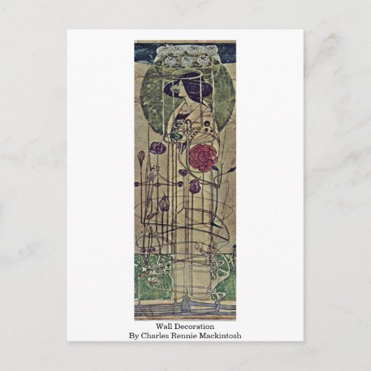 Wall Decoration von Charles Rennie Mackintosh Postkarte (Vorderseite)