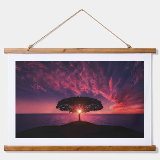 Wall Deko Tapestry Wandteppich Mit Holzrahmen (Vorne)