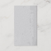Wall-Effect-Muster Gray Monogram-Visitenkarte Visitenkarte (Rückseite)