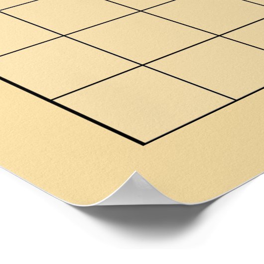 Wall Go Game Board (19x19) (Vers 2) Poster (Ecke)