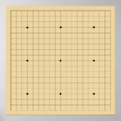 Wall Go Game Board (19x19) (Vers 2) Poster (Vorne)