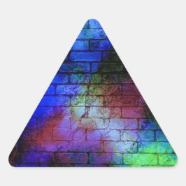 Wall Graffiti Dreieckiger Aufkleber