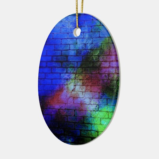 Wall Graffiti Keramik Ornament (Links)