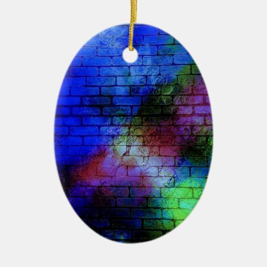 Wall Graffiti Keramik Ornament (Vorne)