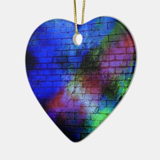 Wall Graffiti Keramik Ornament (Links)