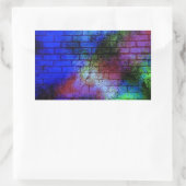 Wall Graffiti Rechteckiger Aufkleber (Tasche)