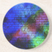 Wall Graffiti Sandstein Untersetzer (Vorne)