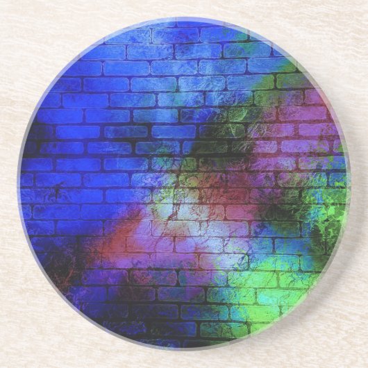 Wall Graffiti Sandstein Untersetzer (Vorne)