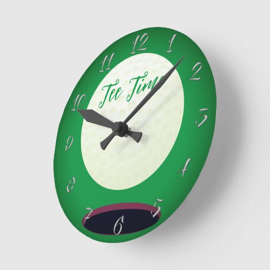Wall-Hanging, Tee-Time Runde Wanduhr (Winkel)