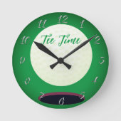 Wall-Hanging, Tee-Time Runde Wanduhr (Vorderseite)