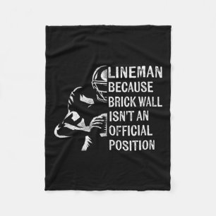 Wall ISN't eine Offizielle Position Football L Fleecedecke