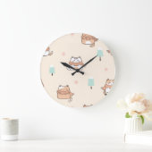 WALL KITTY KAT CLOCK GROßE WANDUHR (Zuhause)