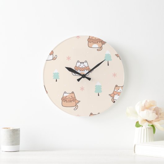 WALL KITTY KAT CLOCK GROßE WANDUHR (Zuhause)