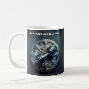 Wall-Logo aus Halfhydes Barbell Club Kaffeetasse