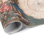 Wall Map of the World By Cornelis Danckerts Geschenkpapier (Rolleneckpunkt)