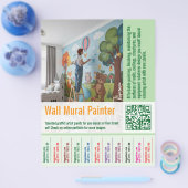 wall mural Painter job offer Tear Off Flyer (Einzeln)