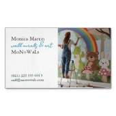 Wall Mural Painter  Magnetische Visitenkarte (Vorderseite)