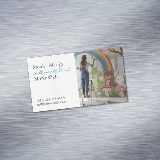 Wall Mural Painter  Magnetische Visitenkarte (Beispiel)