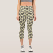 Wall o’ Skulls Capri Leggings (Vorderseite)
