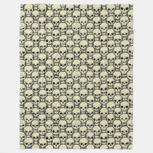 Wall o’ Skulls Fleecedecke (Vorderseite)