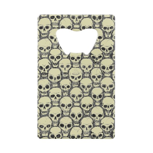 Wall o’ Skulls Geldbeutel Flaschenöffner (Rückseite)