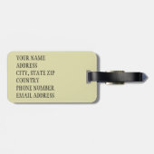 Wall o’ Skulls Gepäckanhänger (Rückseite horizontal)