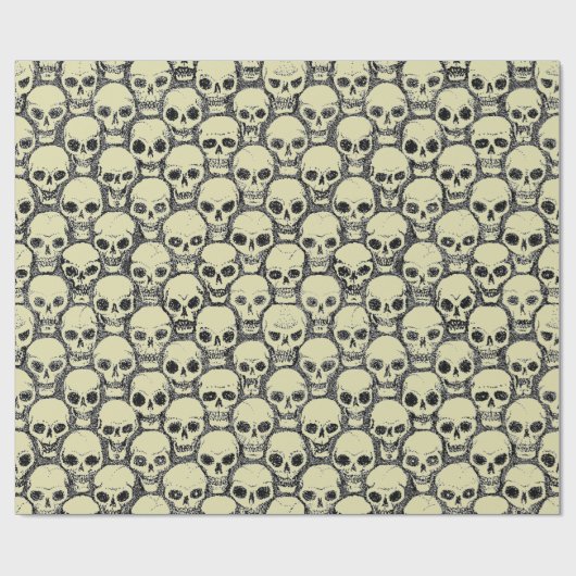 Wall o’ Skulls Geschenkpapier (Flach)