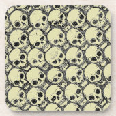 Wall o’ Skulls Getränkeuntersetzer (Vorderseite)