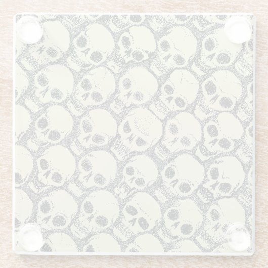 Wall o’ Skulls Glasuntersetzer (Rückseite)