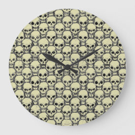 Wall o’ Skulls Große Wanduhr