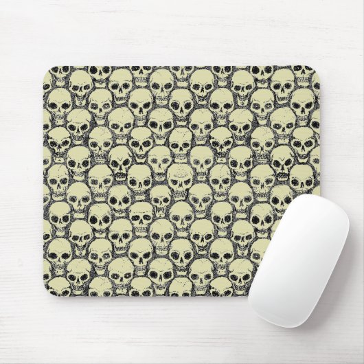 Wall o’ Skulls Mousepad (Mit Mouse)