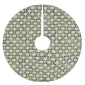 Wall o’ Skulls Polyester Weihnachtsbaumdecke (Vorderseite)