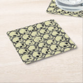 Wall o’ Skulls Rechteckiger Pappuntersetzer (angewinkelt)