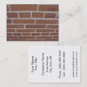 Wall of Bricks Business Card Visitenkarte (Vorne/Hinten)