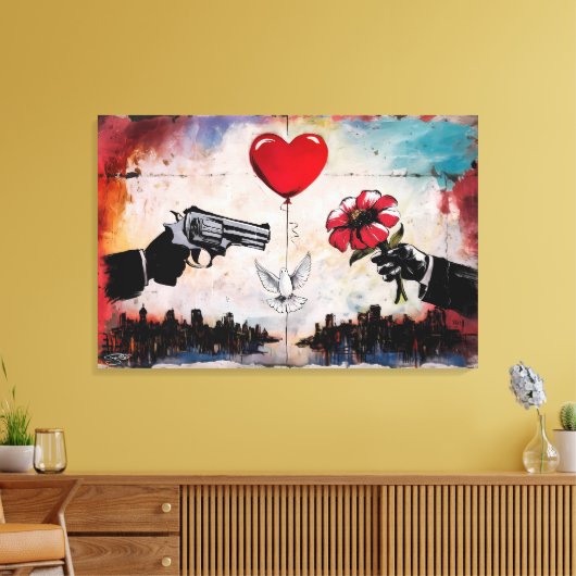 Wall of Dissension Leinwanddruck (Insitu (Wohnzimmer))